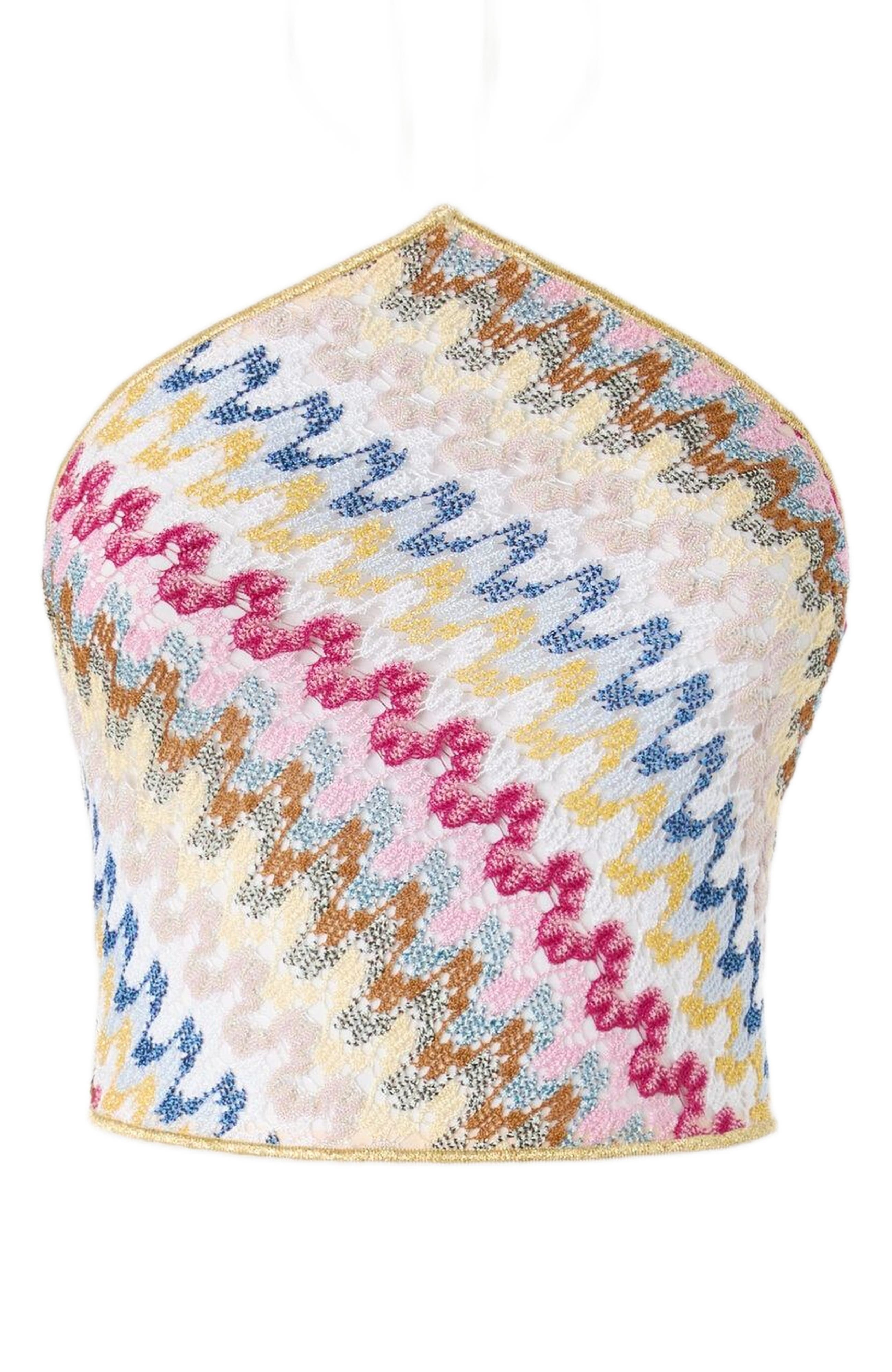 Missoni Lamé Viscose Lace Top With Halter Neckline in Multicoloured at Nordstrom - 2