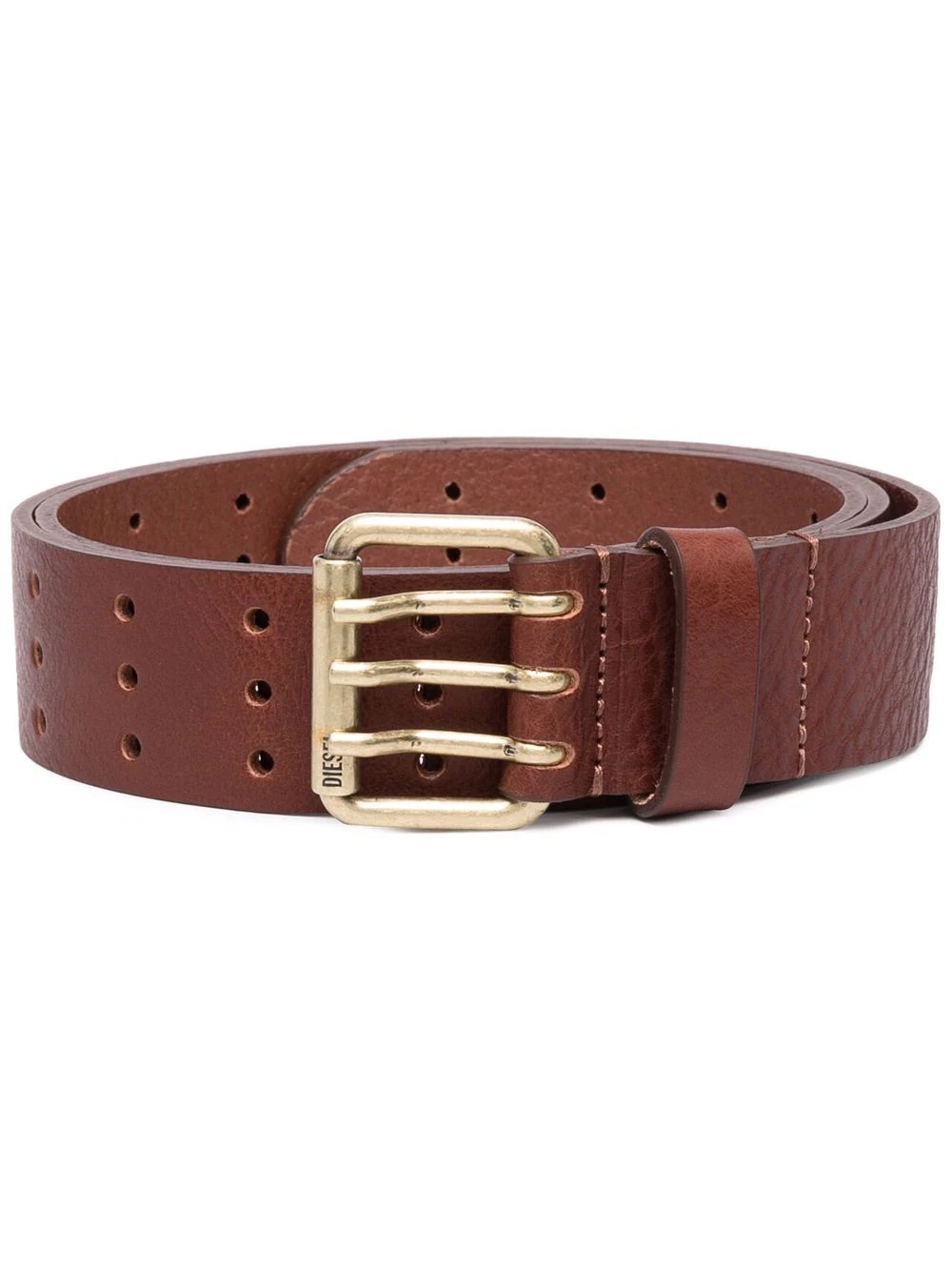 Triple-Pin buckle leather belt - 1