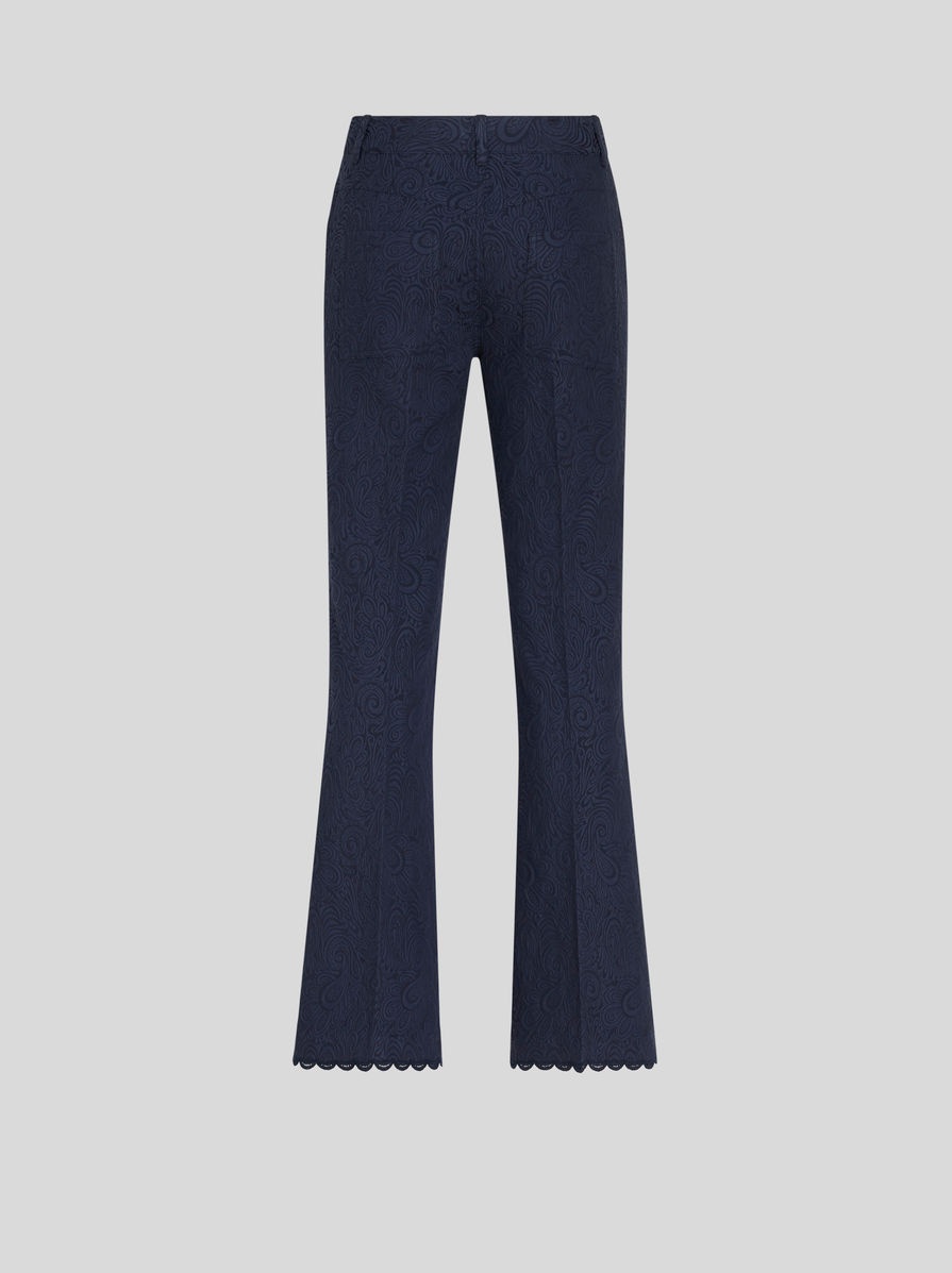 PAISLEY JACQUARD TROUSERS - 6