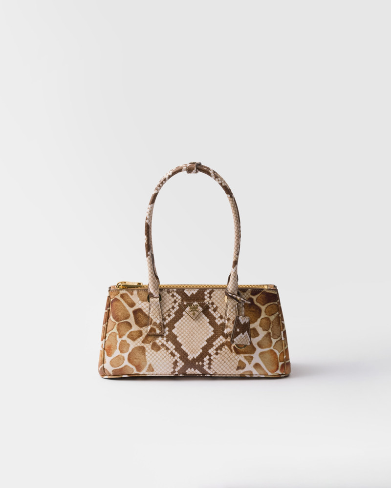 Prada Galleria 중간 인쇄 Saffiano 가죽 가방 - 1