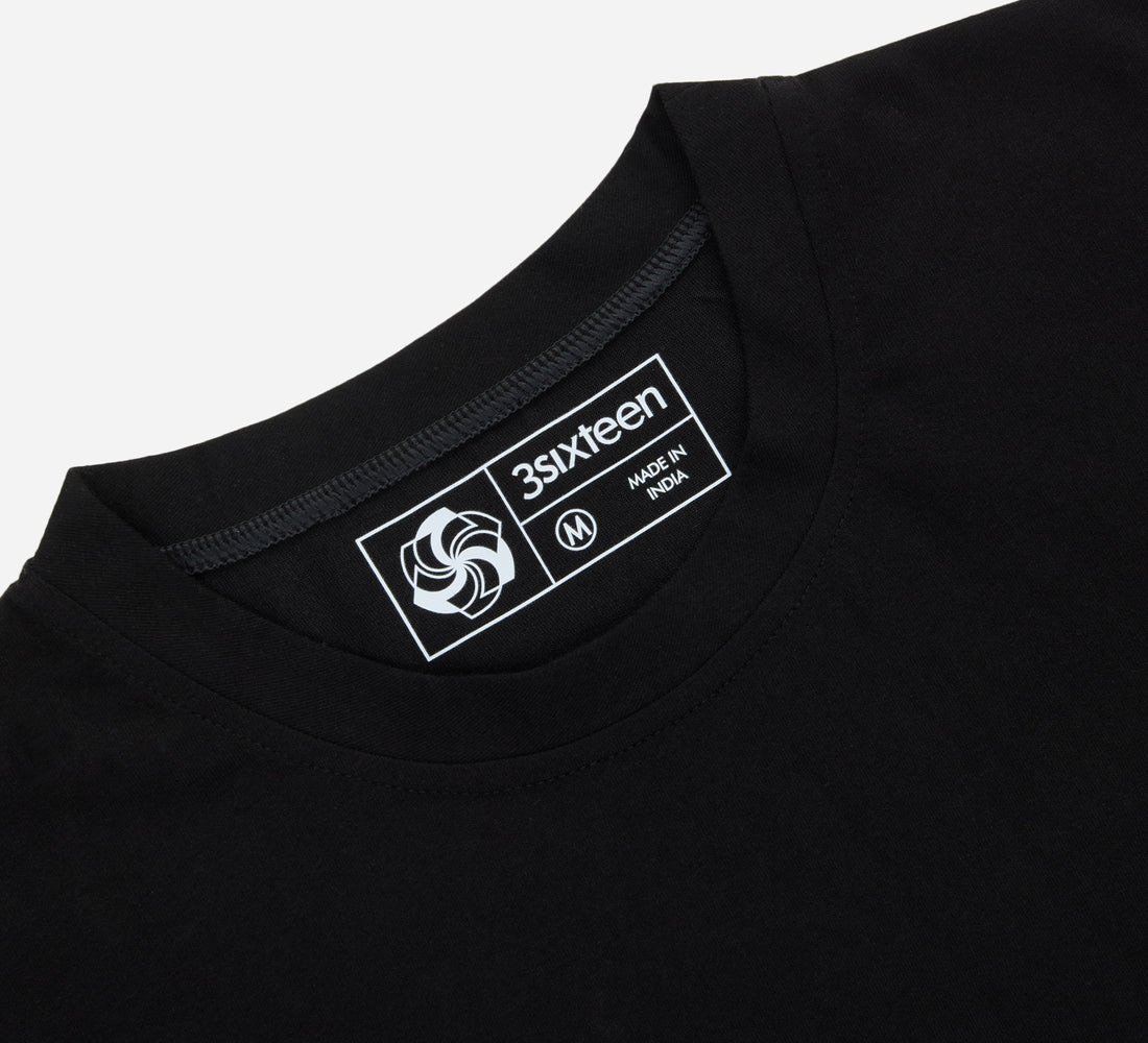 Cropped Training Tee - Black - 3