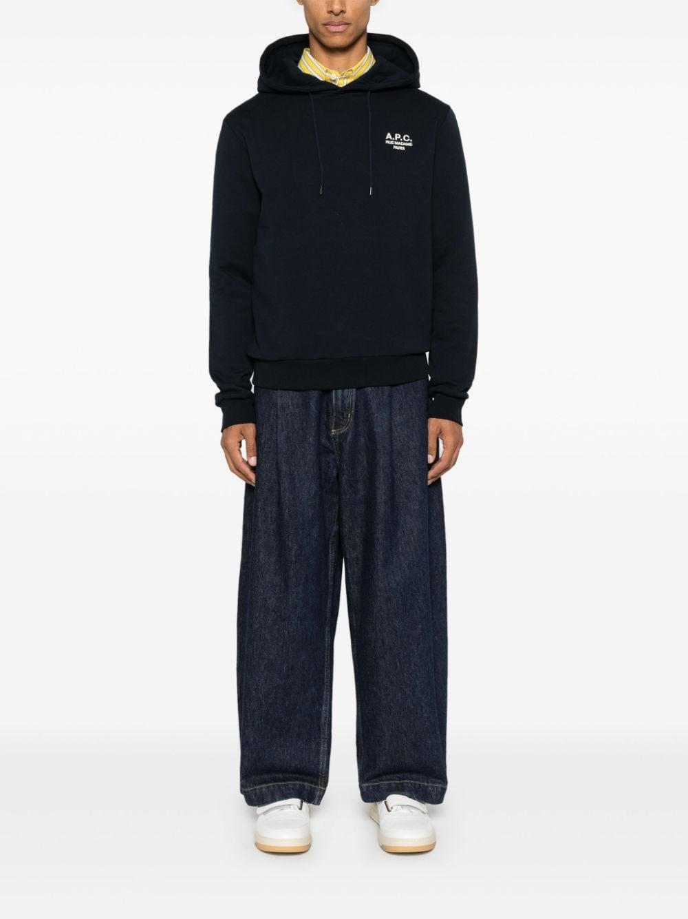 logo-embroidered hoodie - 2