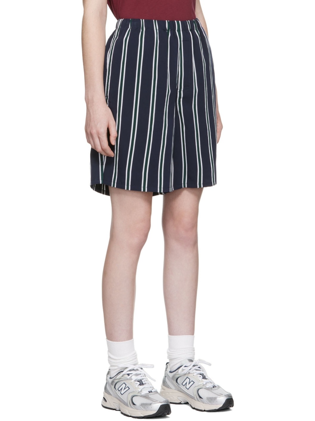 SSENSE Exclusive Navy Viscose Shorts - 2