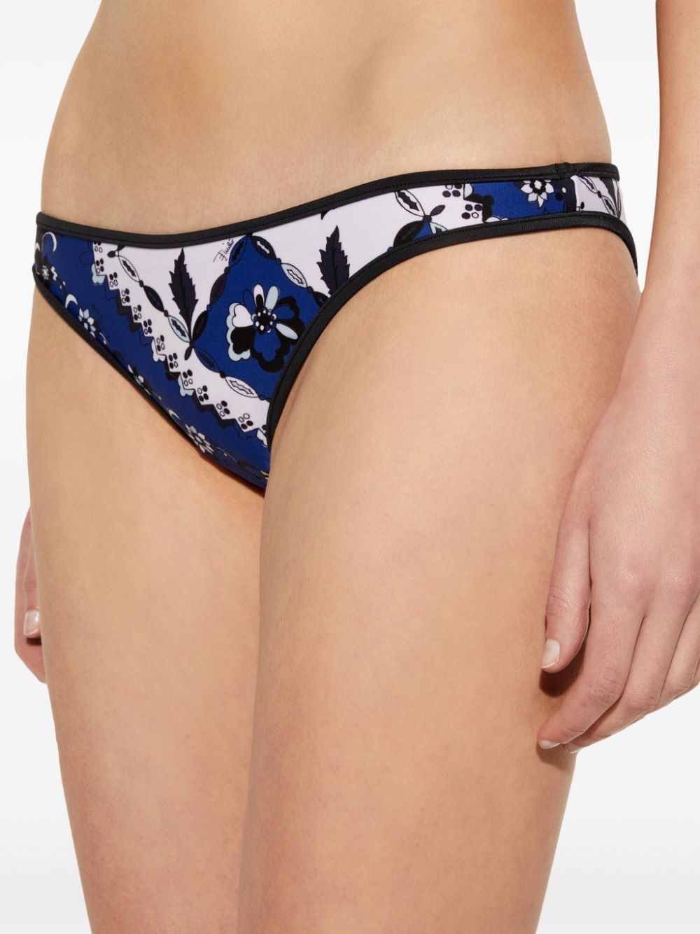 Orchidee-print bikini briefs - 6