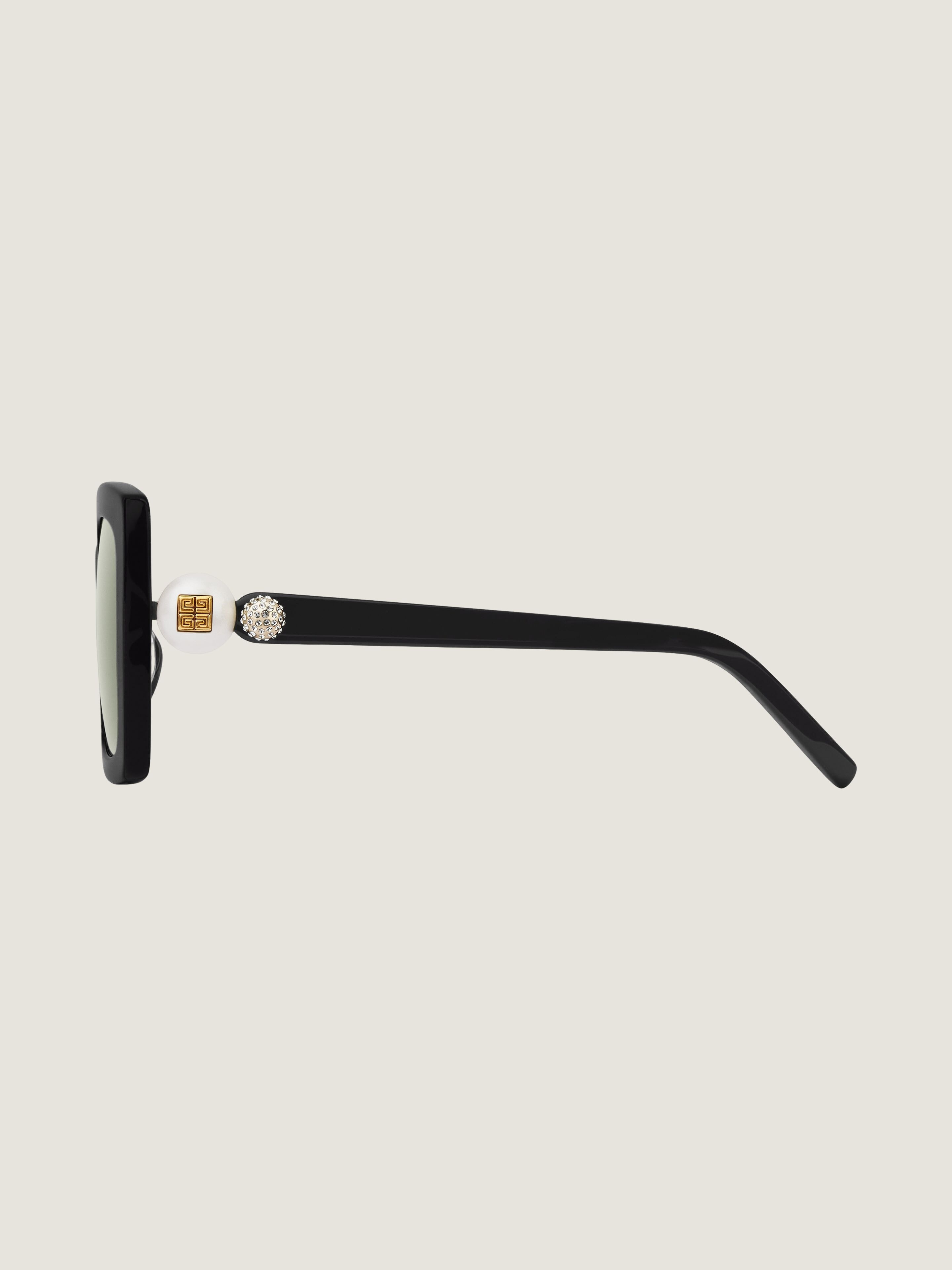 4G PEARL SUNGLASSES IN ACETATE WITH CRYSTALS - 3
