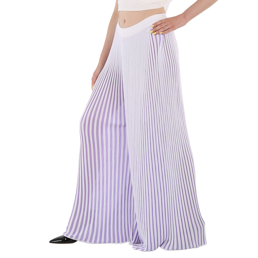 MM6 Maison Margiela Pleated Wide Leg Pants - 5