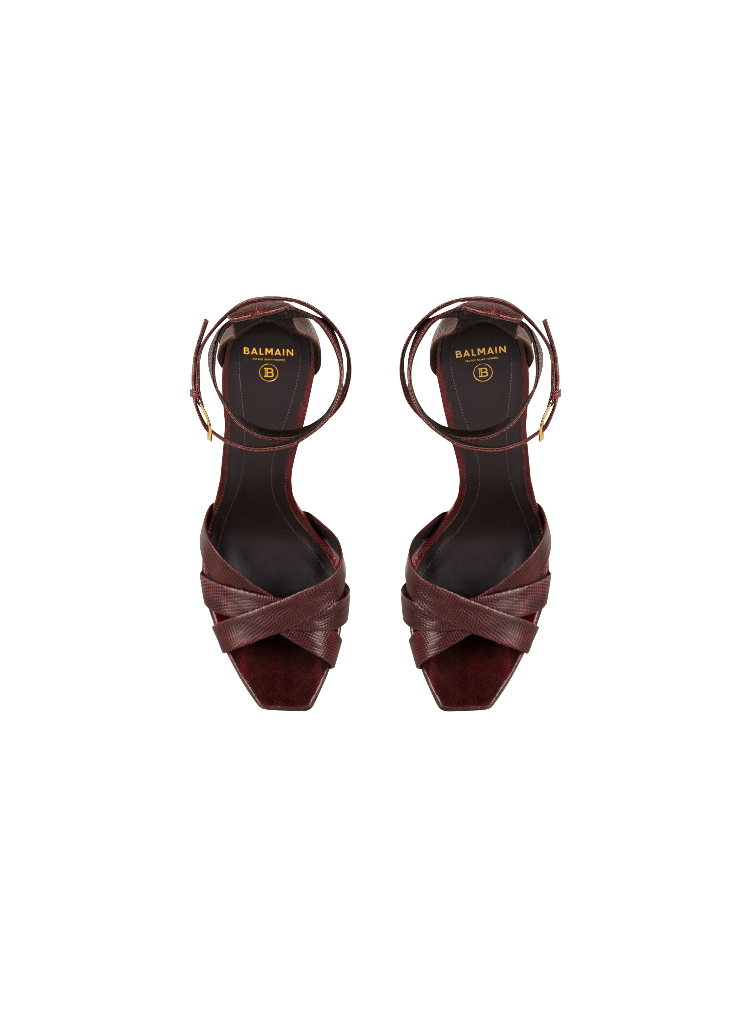 Ava Karung leather platform sandals - 3