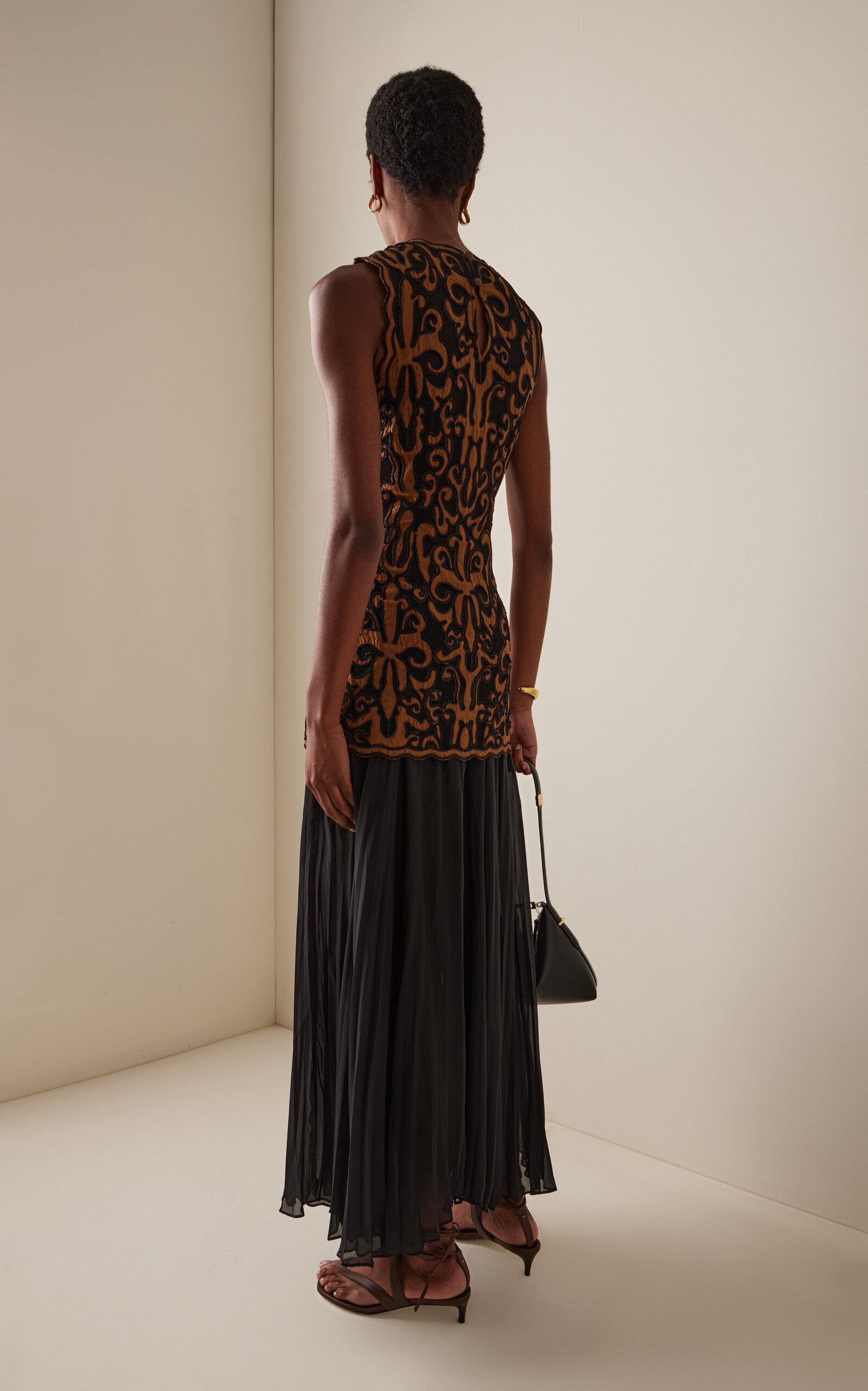 Auryn Applique Sleeveless Midi Dress multi - 4
