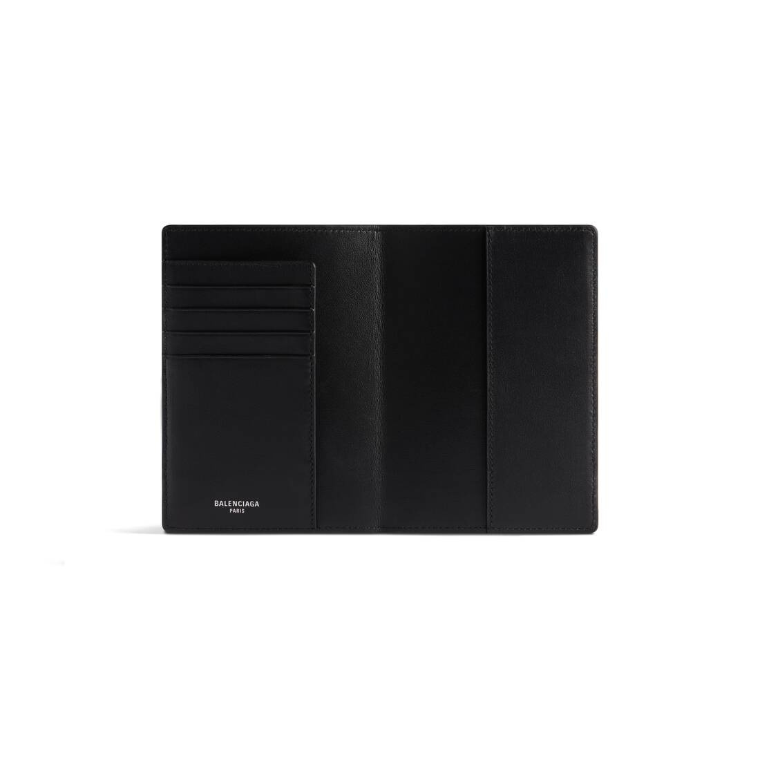 Men's Passport Holder in Black - 3