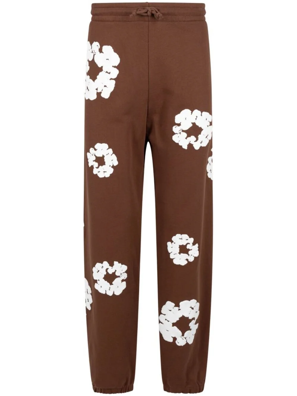 wreath-print track pants - 1