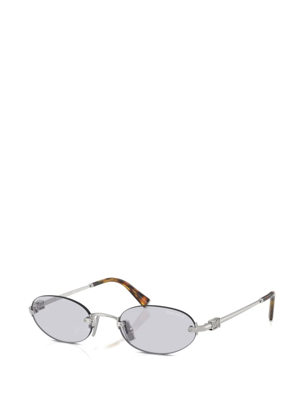 rimless oval-frame sunglasses - 1