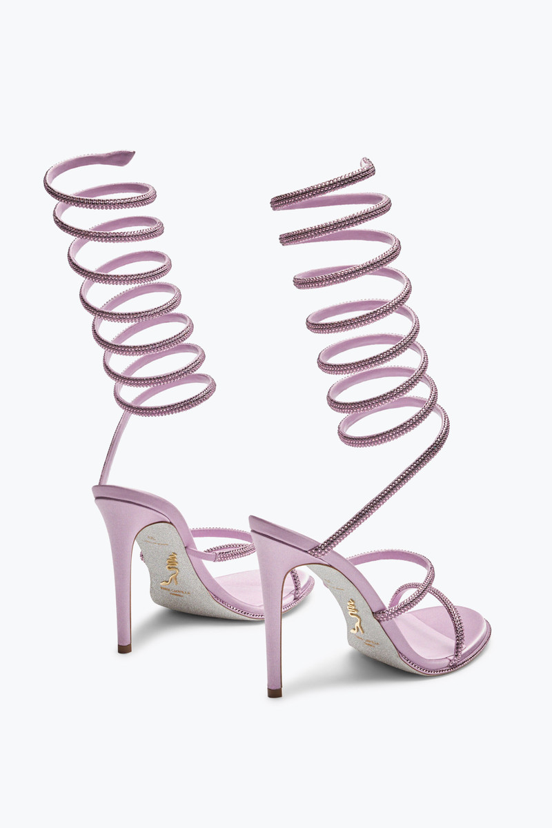 RENE CAOVILLA Supercleo Lilac Sandal 105 outlook