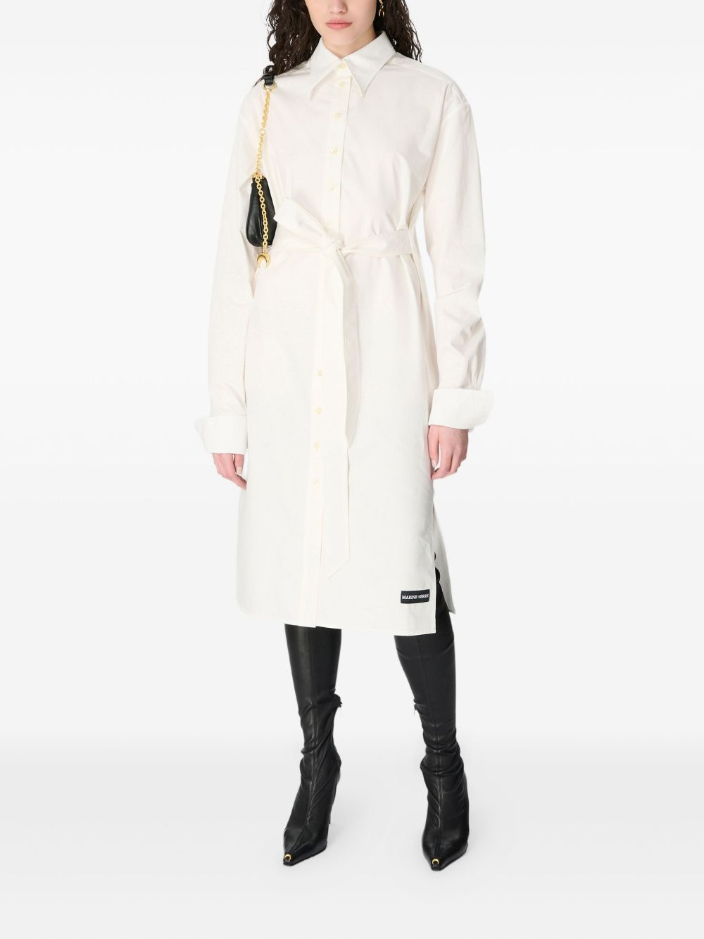belted shirt dress - 2