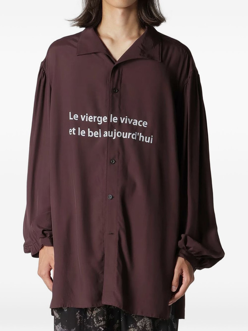 Yohji Yamamoto long sleeve shirt outlook