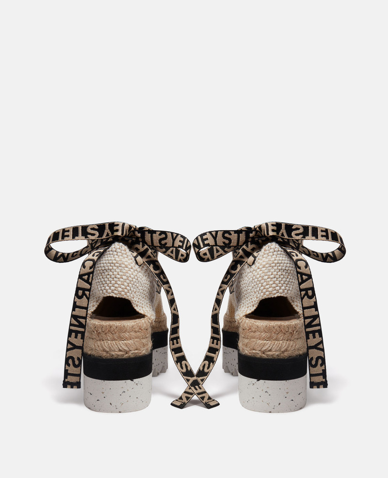 Stella McCartney Gaia S-Wave Platform Espadrilles outlook