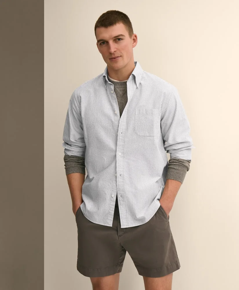 Friday Oxford Shirt, Candy Striped - 1