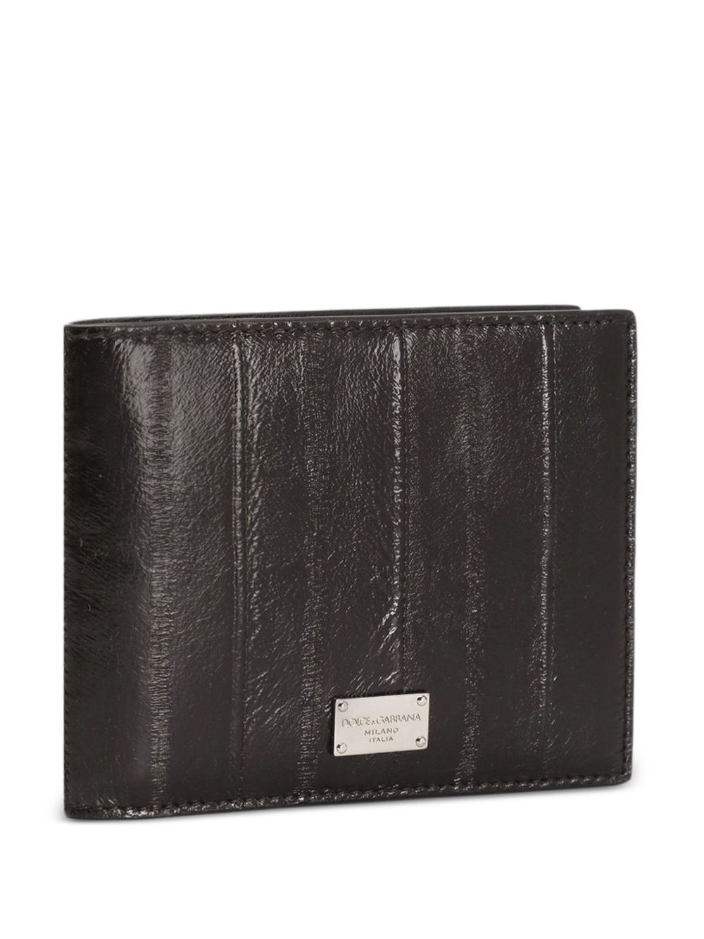 Eel crocodile-effect bifold wallet - 4
