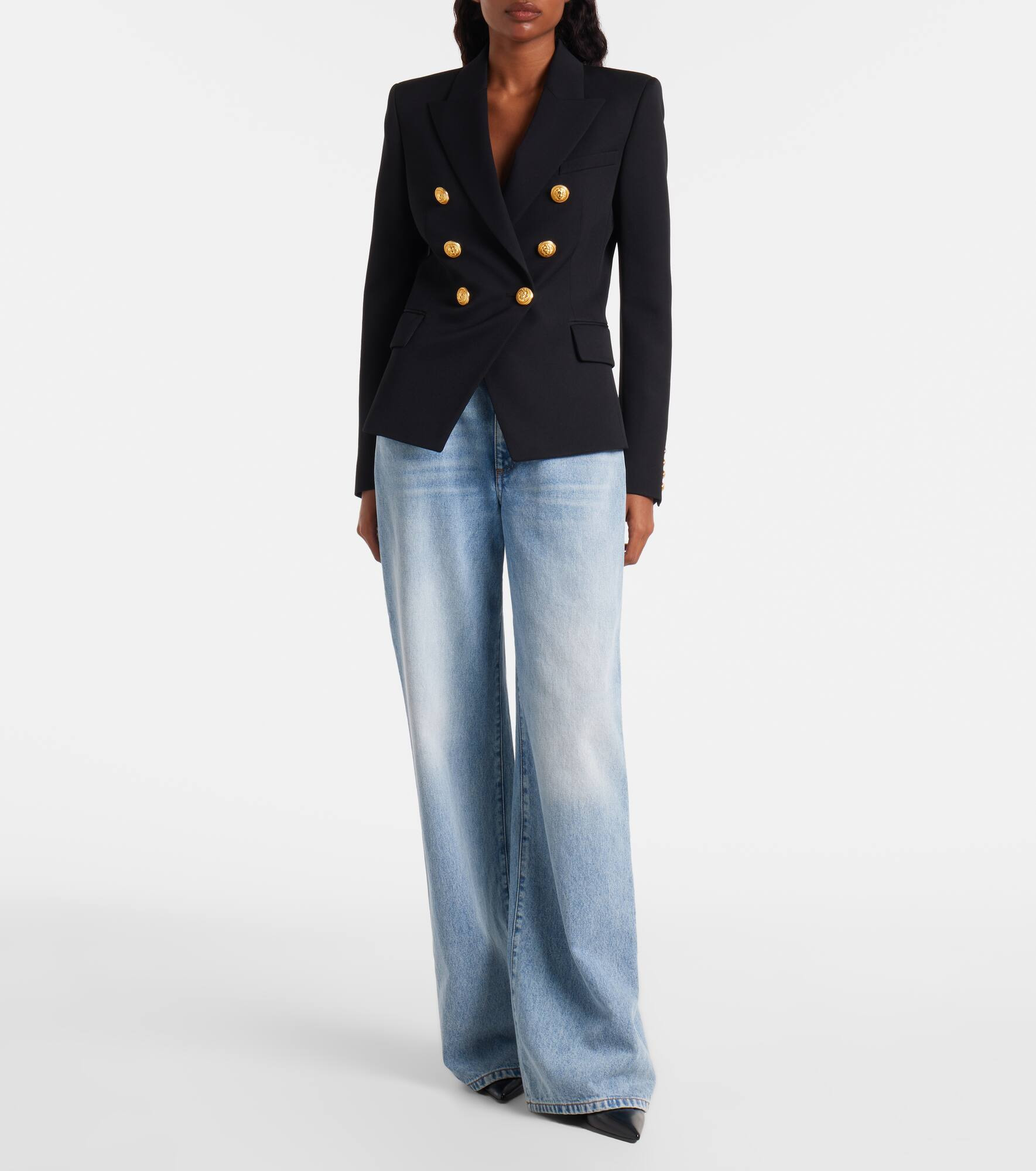 Mid-rise wide-leg jeans - 2