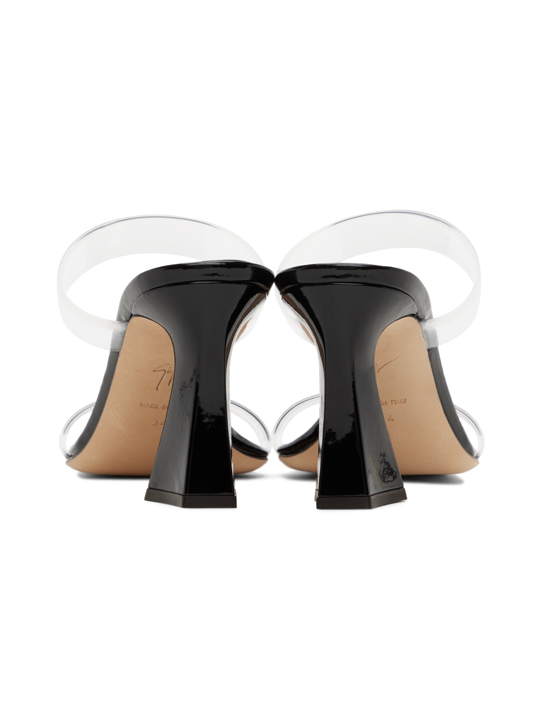 Black Flaminia 85 Heeled Sandals - 2