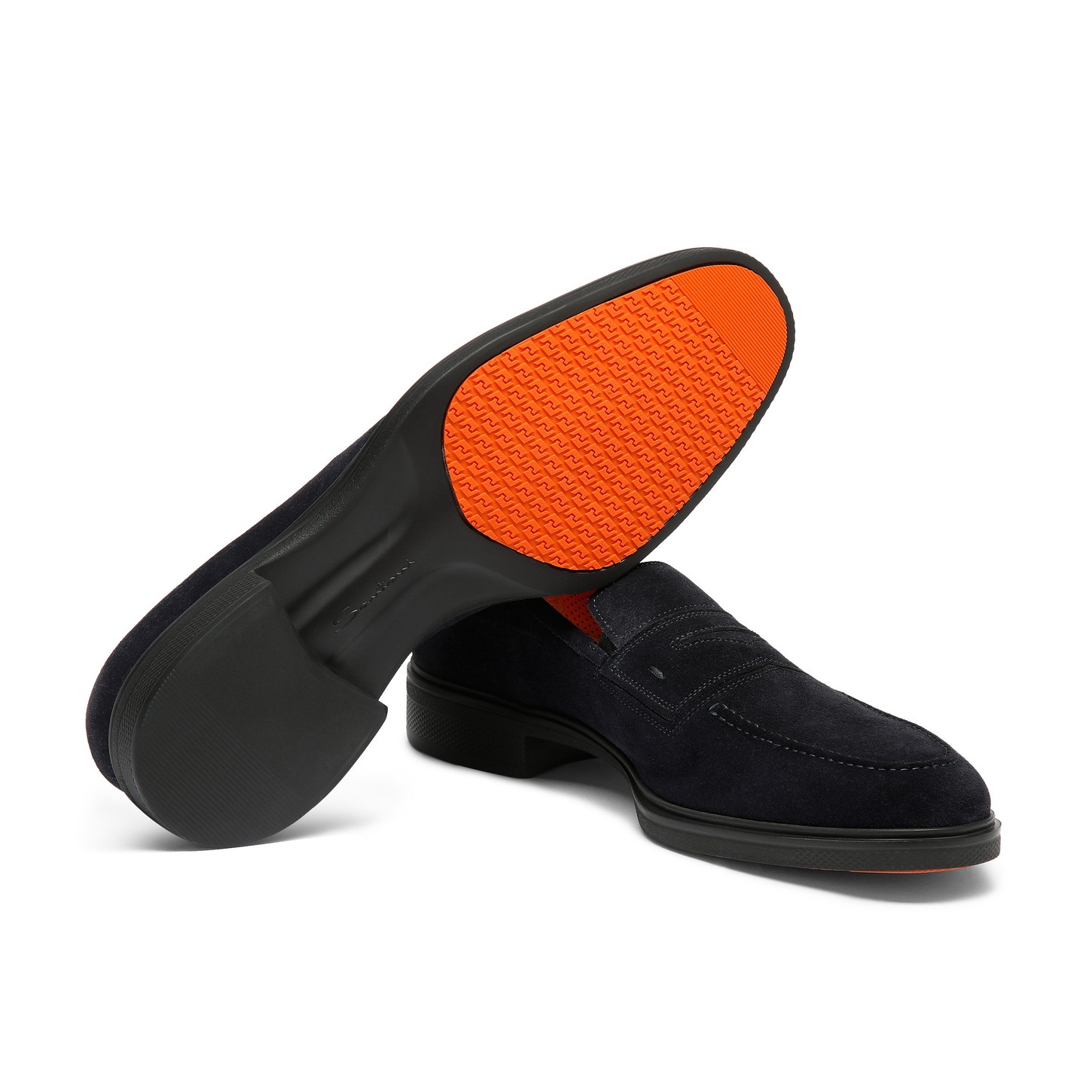 Men's blue suede Easy loafer - 4