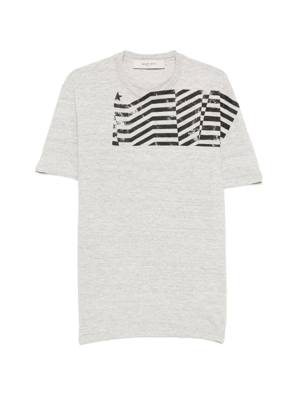 `Journey` Regular T-Shirt With Flag Print - 1