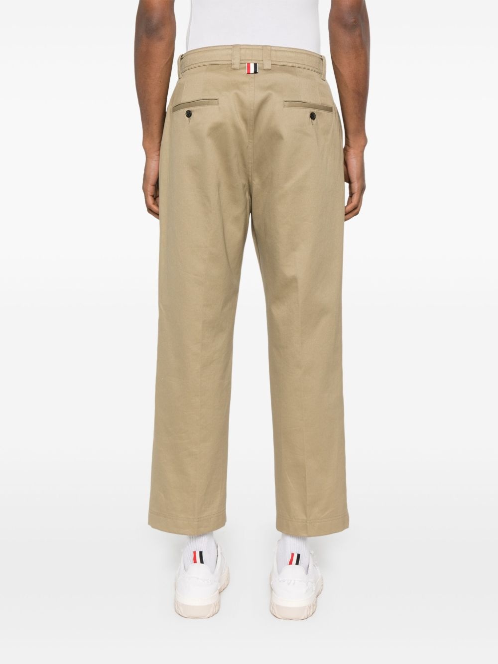 mid-rise tapered chinos - 4