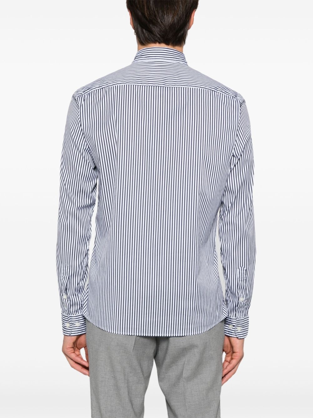 logo-embroidered shirt - 4