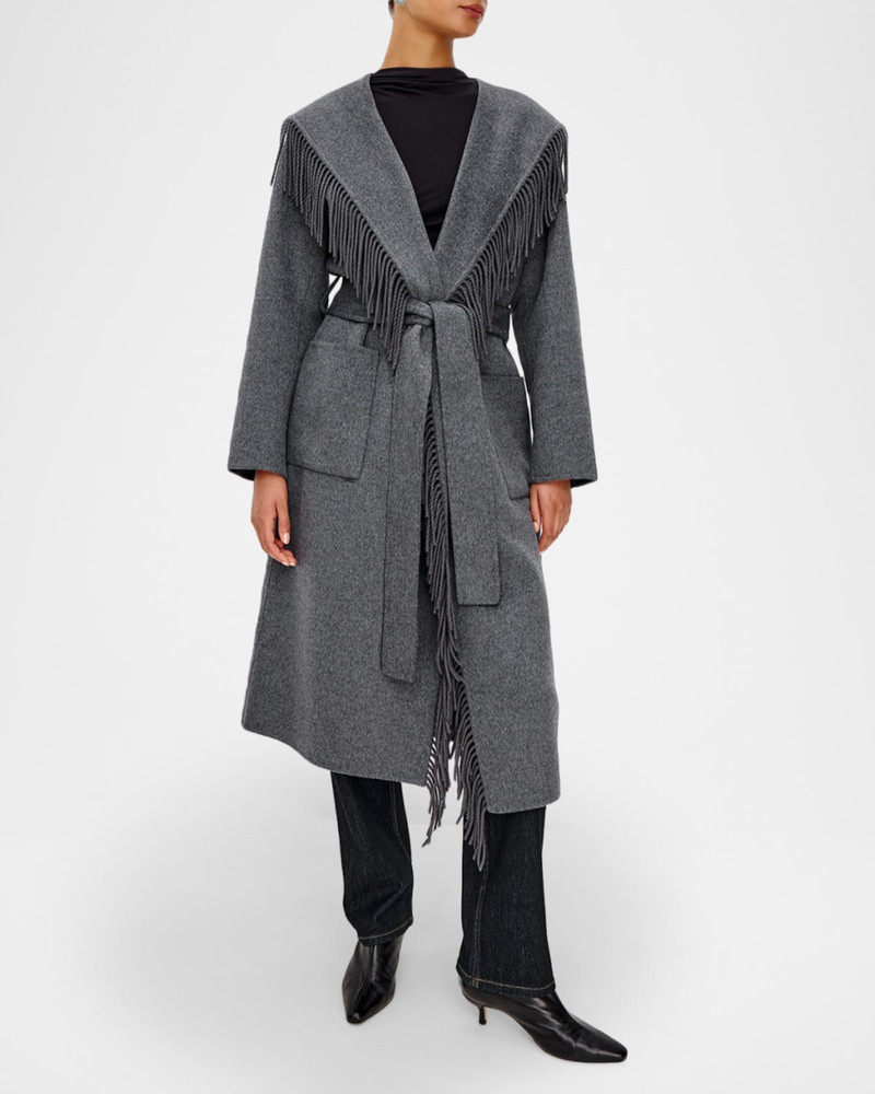 Rails Arlon Hooded Wrap Coat with Fringe-Trim outlook