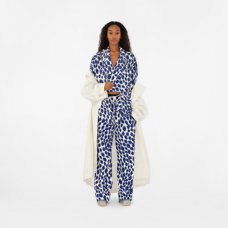 Long Silk Trench Coat 7