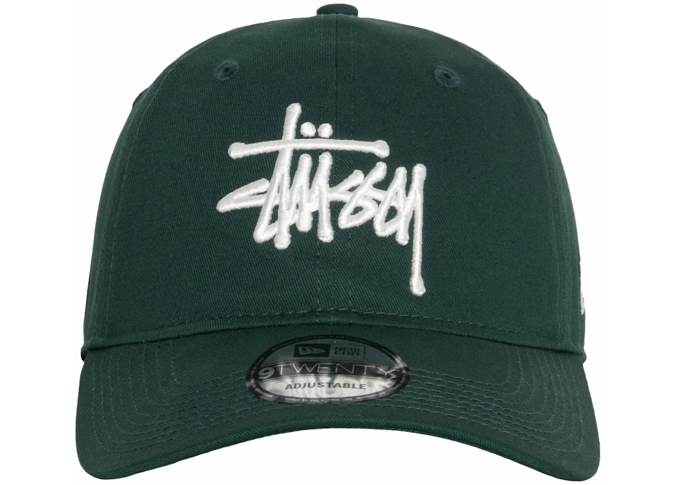 Stussy New Era 9Twenty Basic Strapback Dark Green - 1