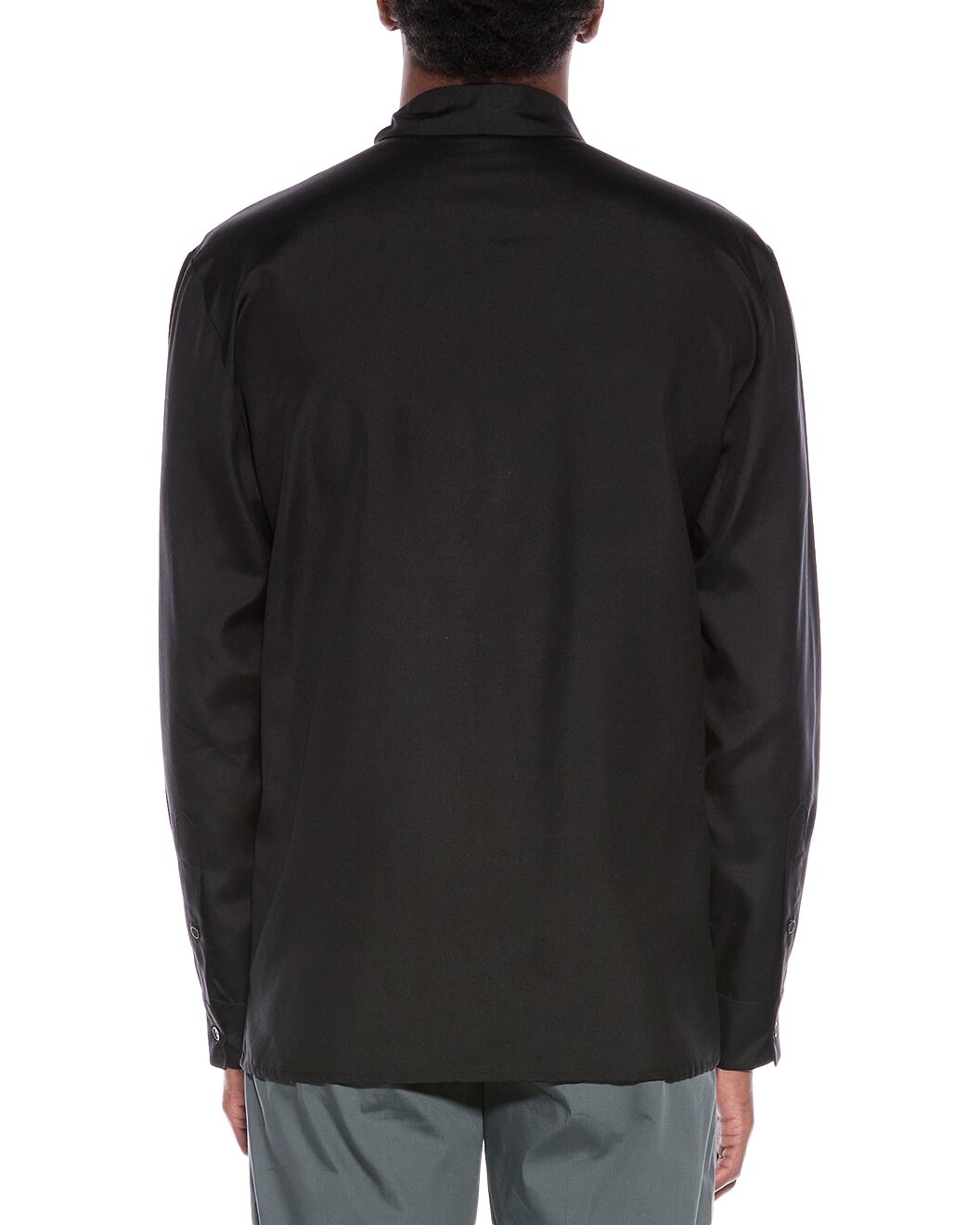 Valentino Scarf Neck Silk Shirt - 2
