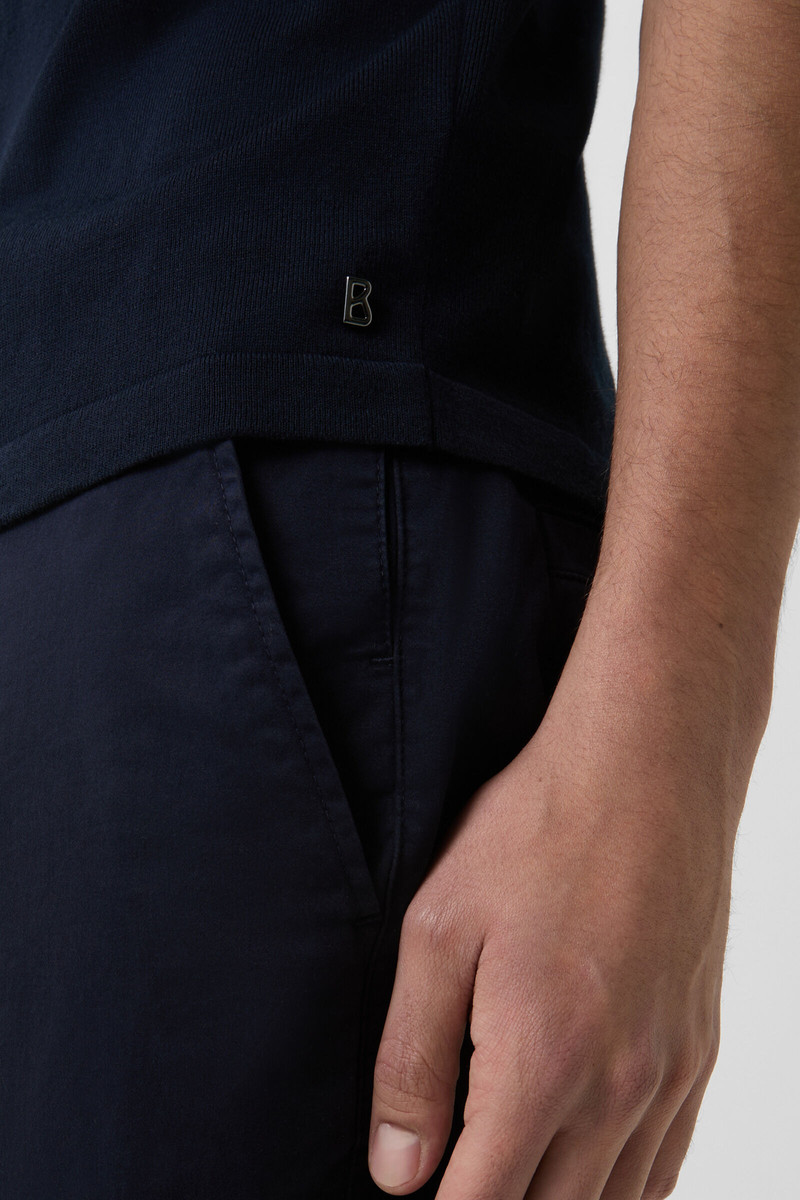 Laine knitted polo shirt in Navy blue 5