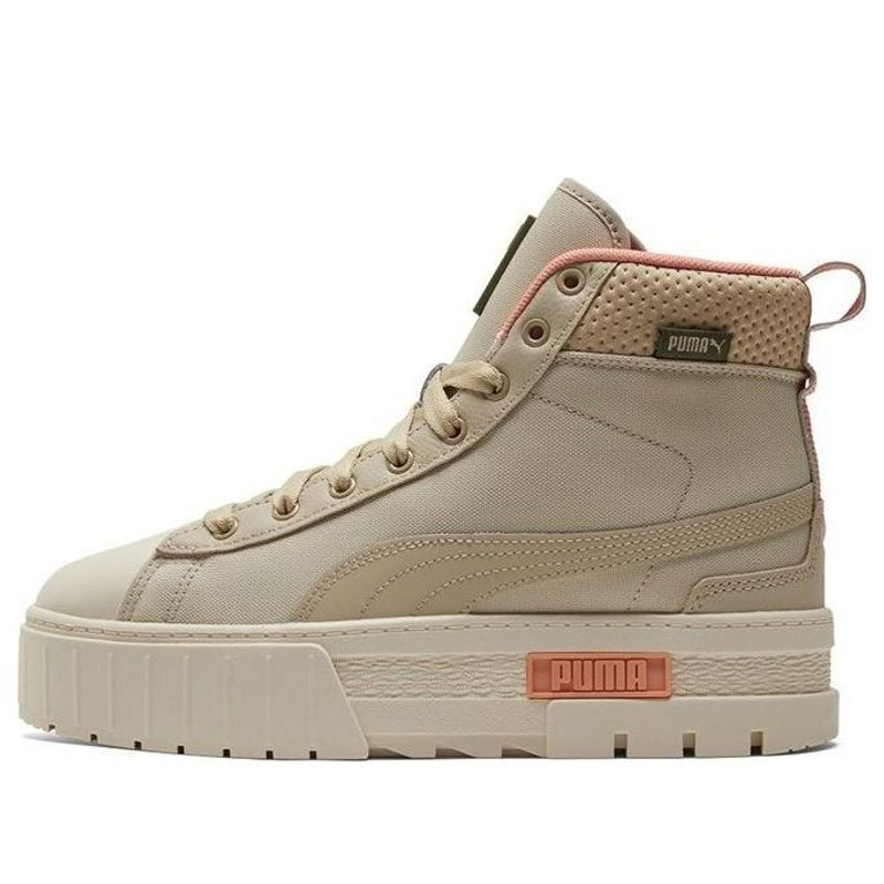 (WMNS) PUMA Mayze Mid Safari High-Top Sneakers Ivory 383688-01 - 1