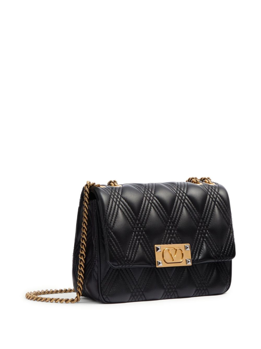 quilted leather shoulder bag - 4