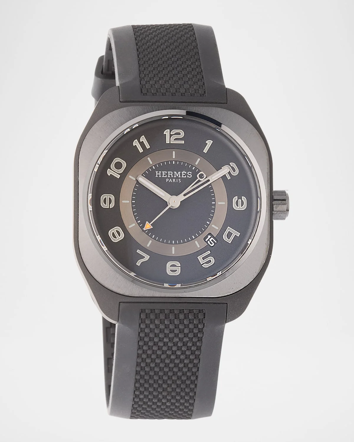 Hermès H08 Black Rubber Watch, 42 mm - 1