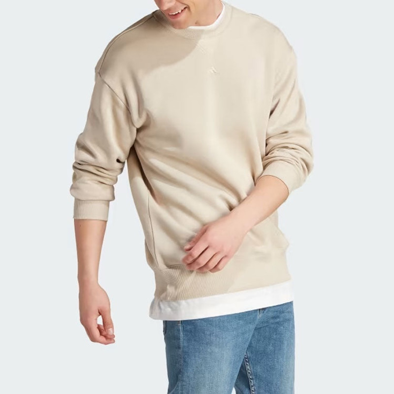 adidas adidas All Szn Fleece Sweatshirts 'Beige' IP8351 outlook