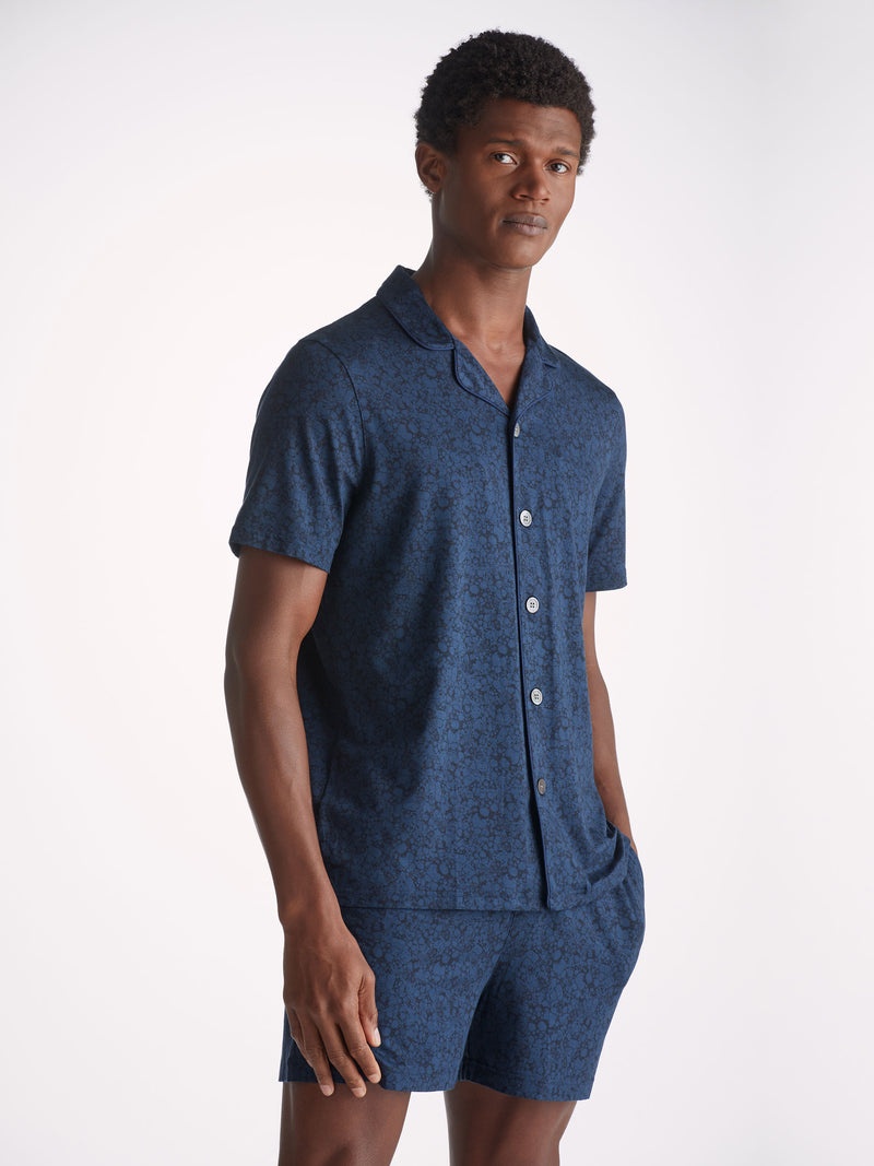 Men's Short Pyjamas London 10 Micro Modal Navy - 3