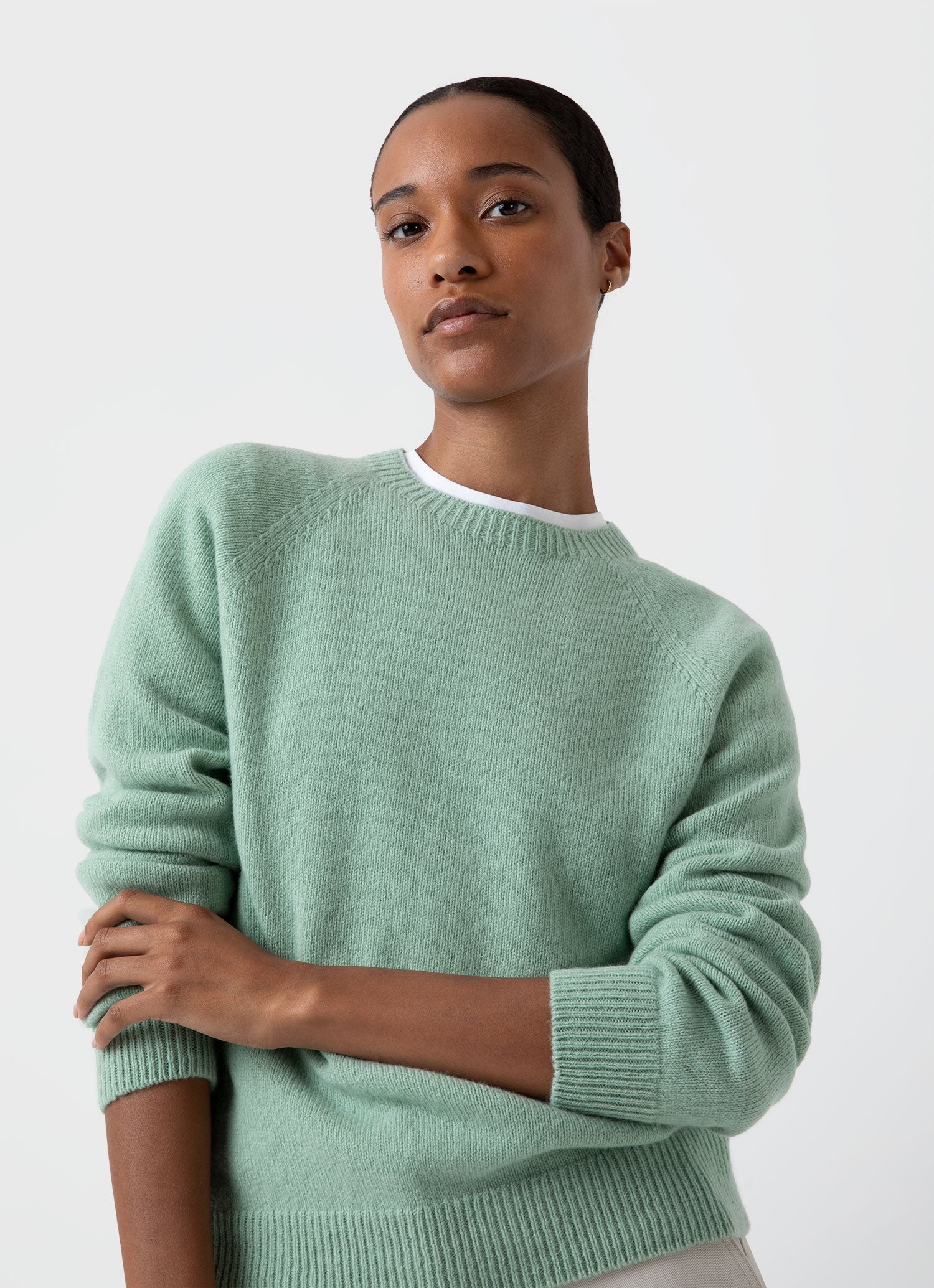 Lambswool Crew Neck Jumper - 1