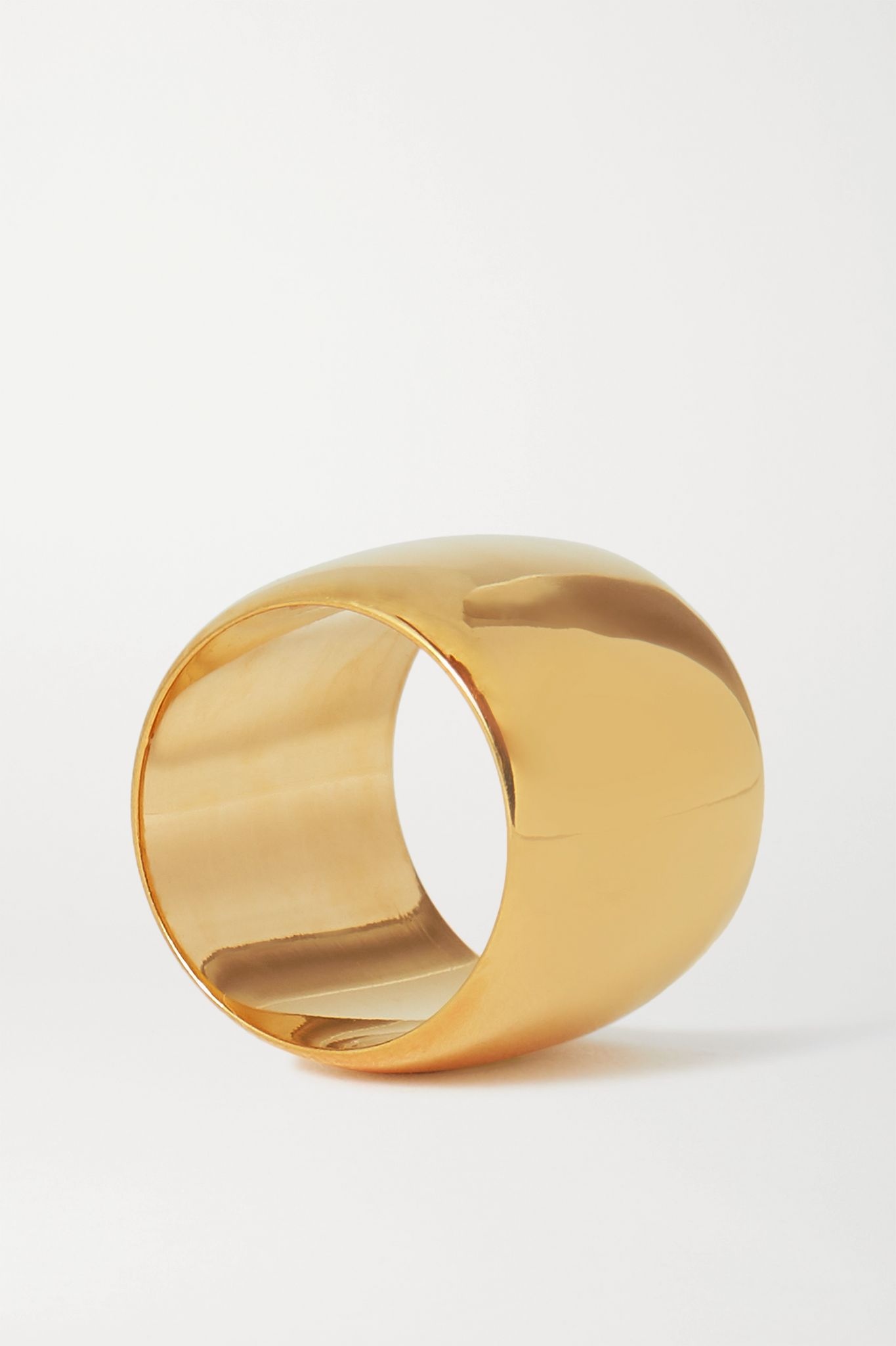 Cigar gold vermeil ring - 3