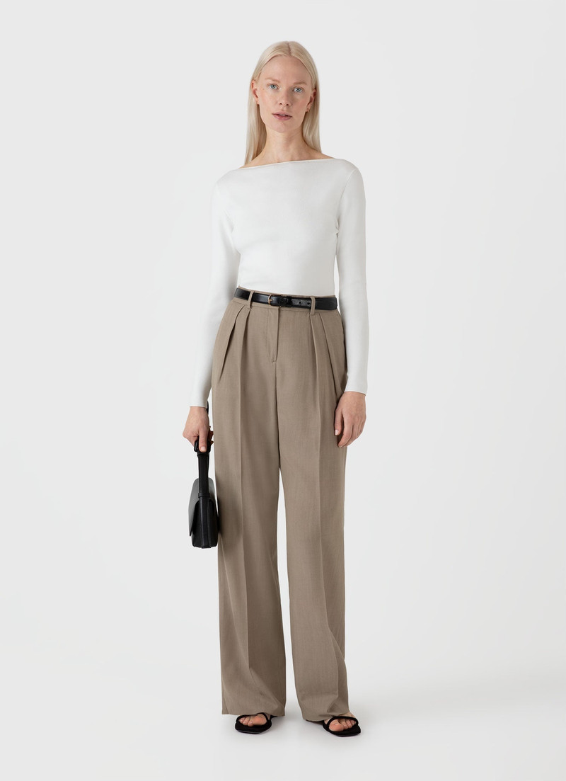 Sunspel Viscose Slash Neck Top outlook
