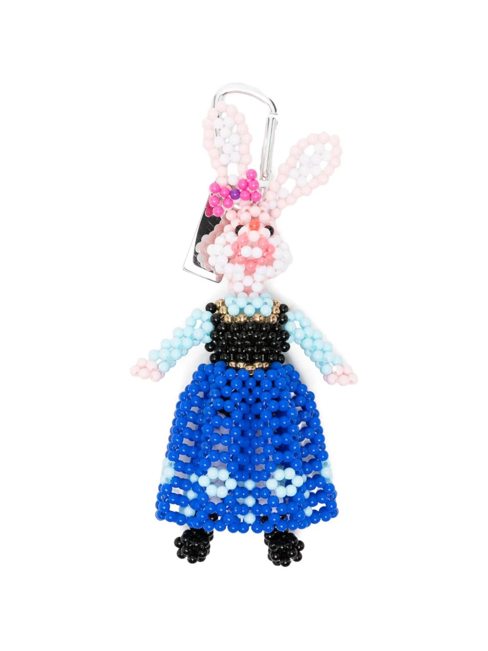 Warrior Rabbit beaded keyring - 1