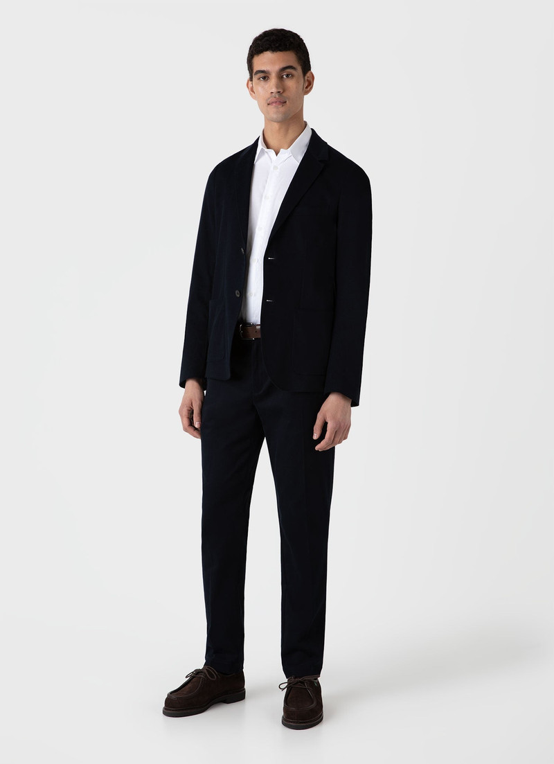 Sunspel Brushed Cotton Wool Blazer outlook