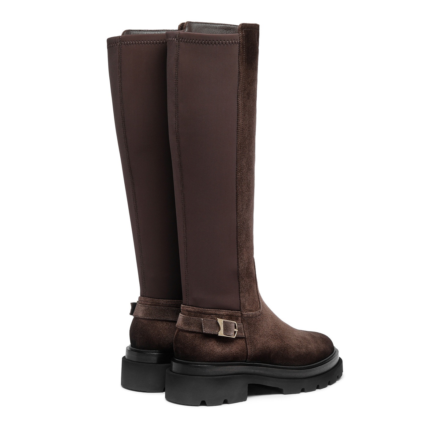 Women's dark brown suede boot - 4
