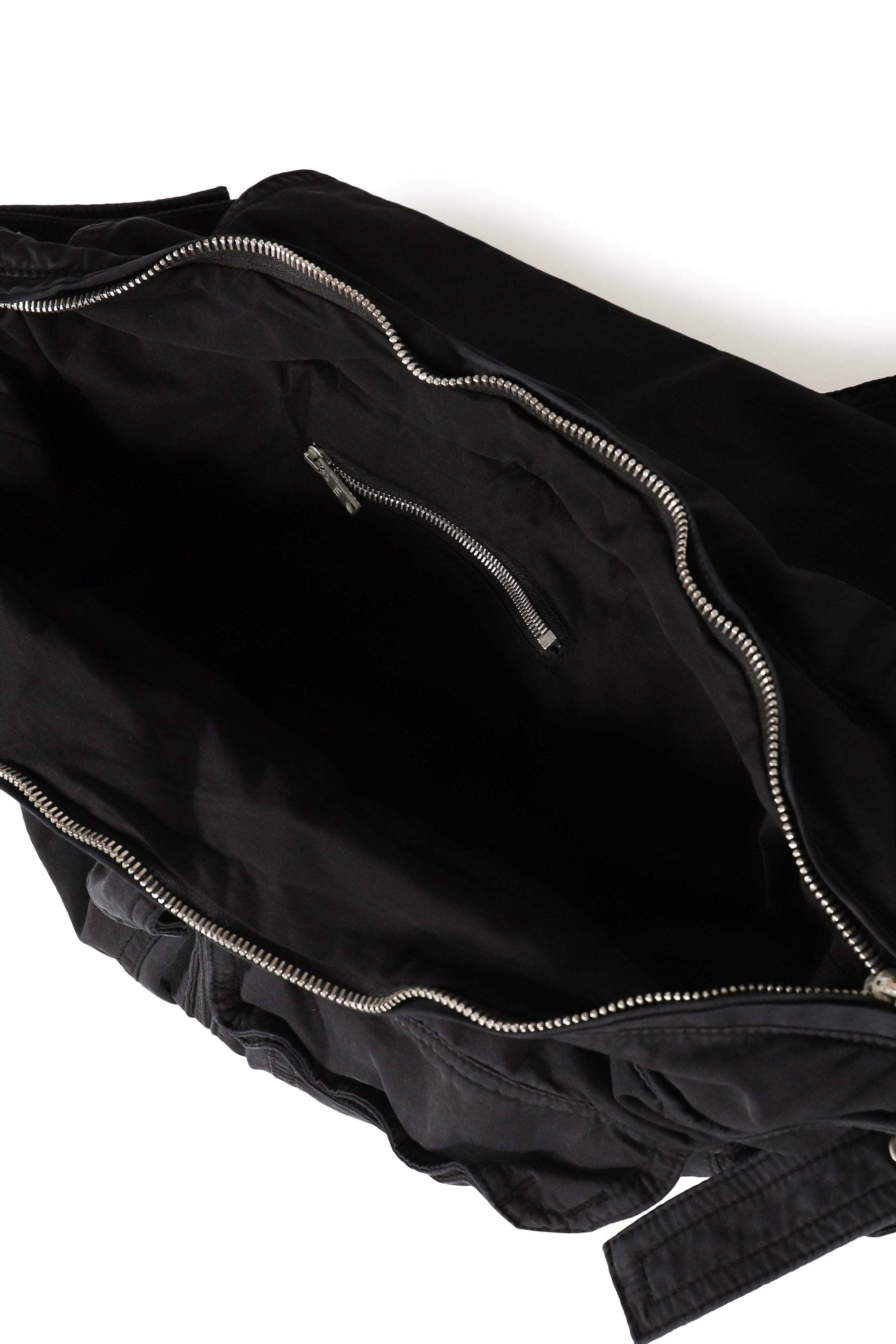 TWILL CARGO BAG WOVEN / BLACK - 4
