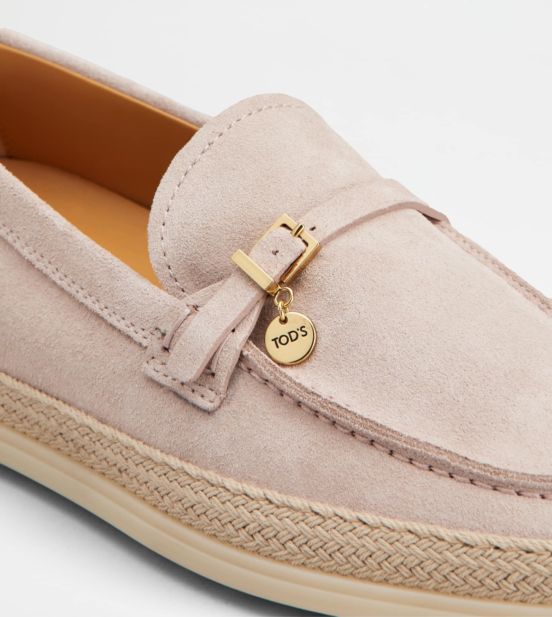 LOAFERS IN SUEDE - PINK - 5