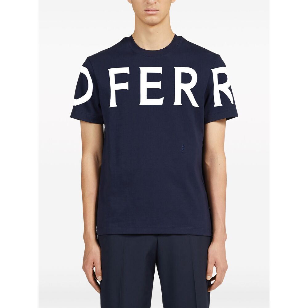 Ferragamo Blue T-Shirts & Vests - T-Shirts Men - 4