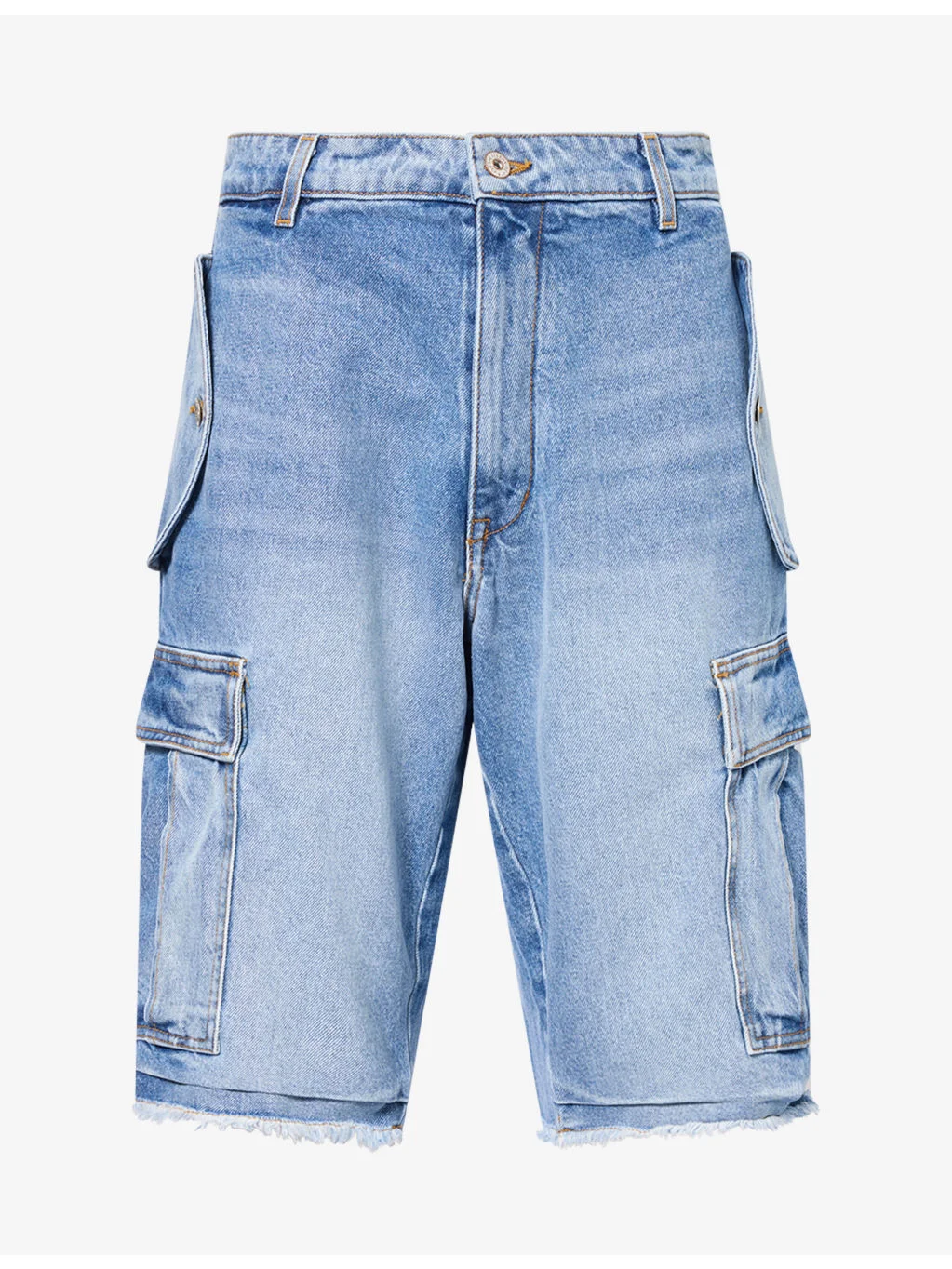 Theo Cotton Denim Cargo Shorts - 1