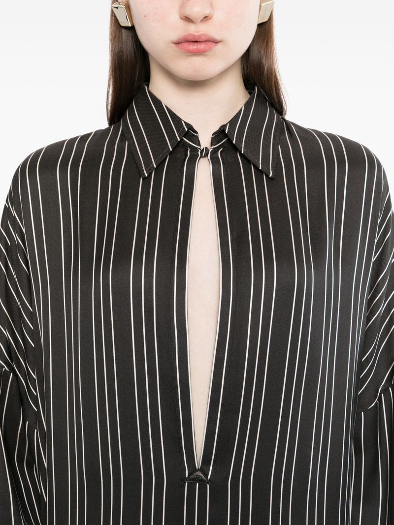 striped v-neck dress 5