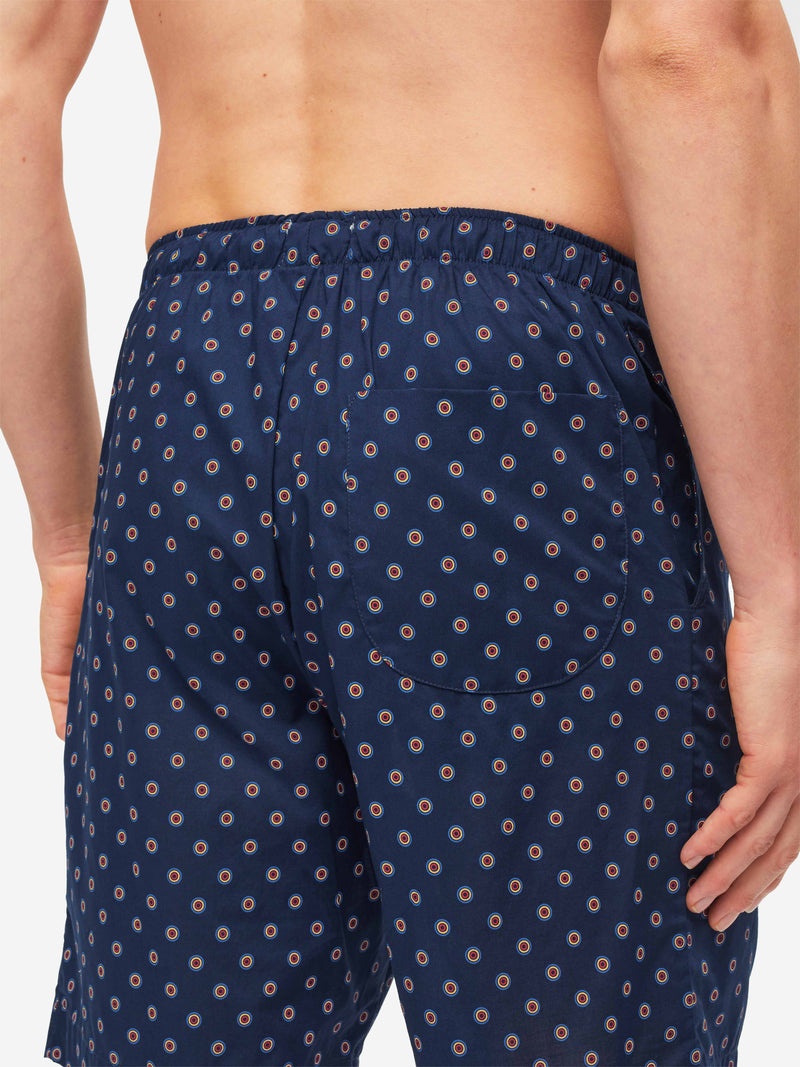 Men's Lounge Shorts Nelson 90 Cotton Batiste Navy - 6
