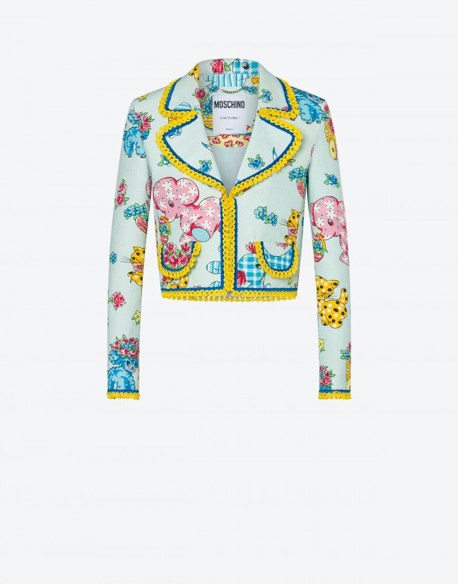 CALICO ANIMALS PIQUET JACKET - 1